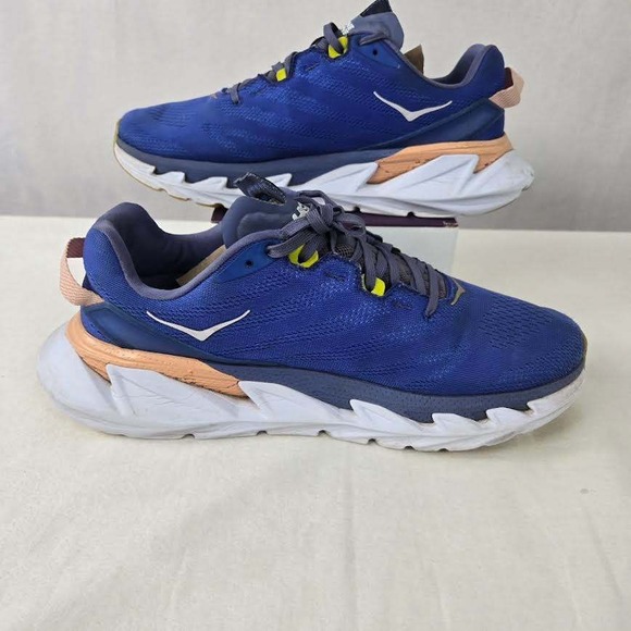 Hoka One One Elevon 2 Women 9 Blue Peach Running Shoes ProFly Trainers 1106478 - Picture 2 of 9